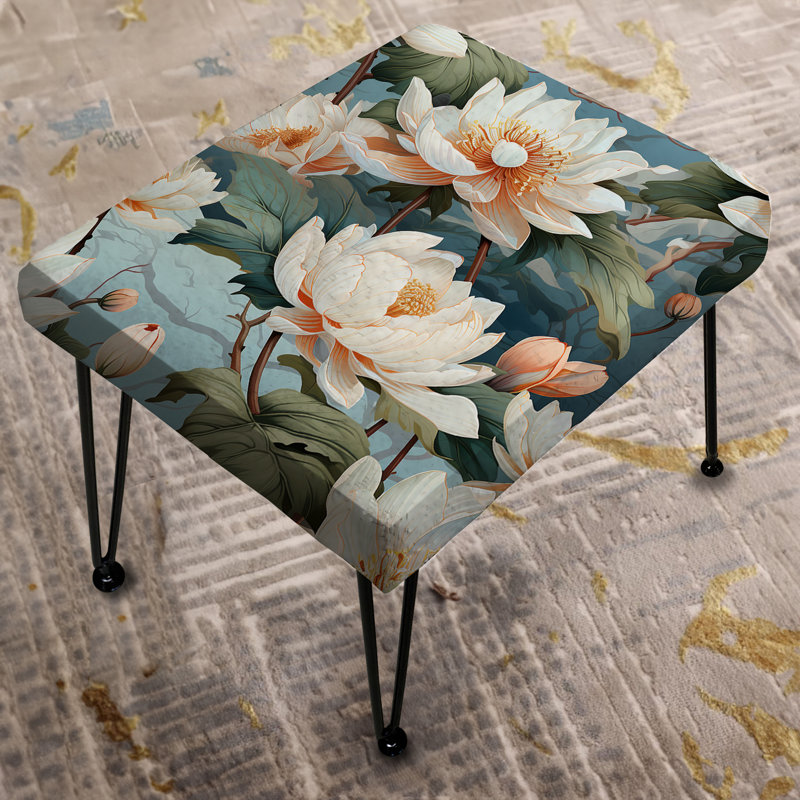 Repose-pieds Lotus Blossom Tranquility - rectangle chinois
