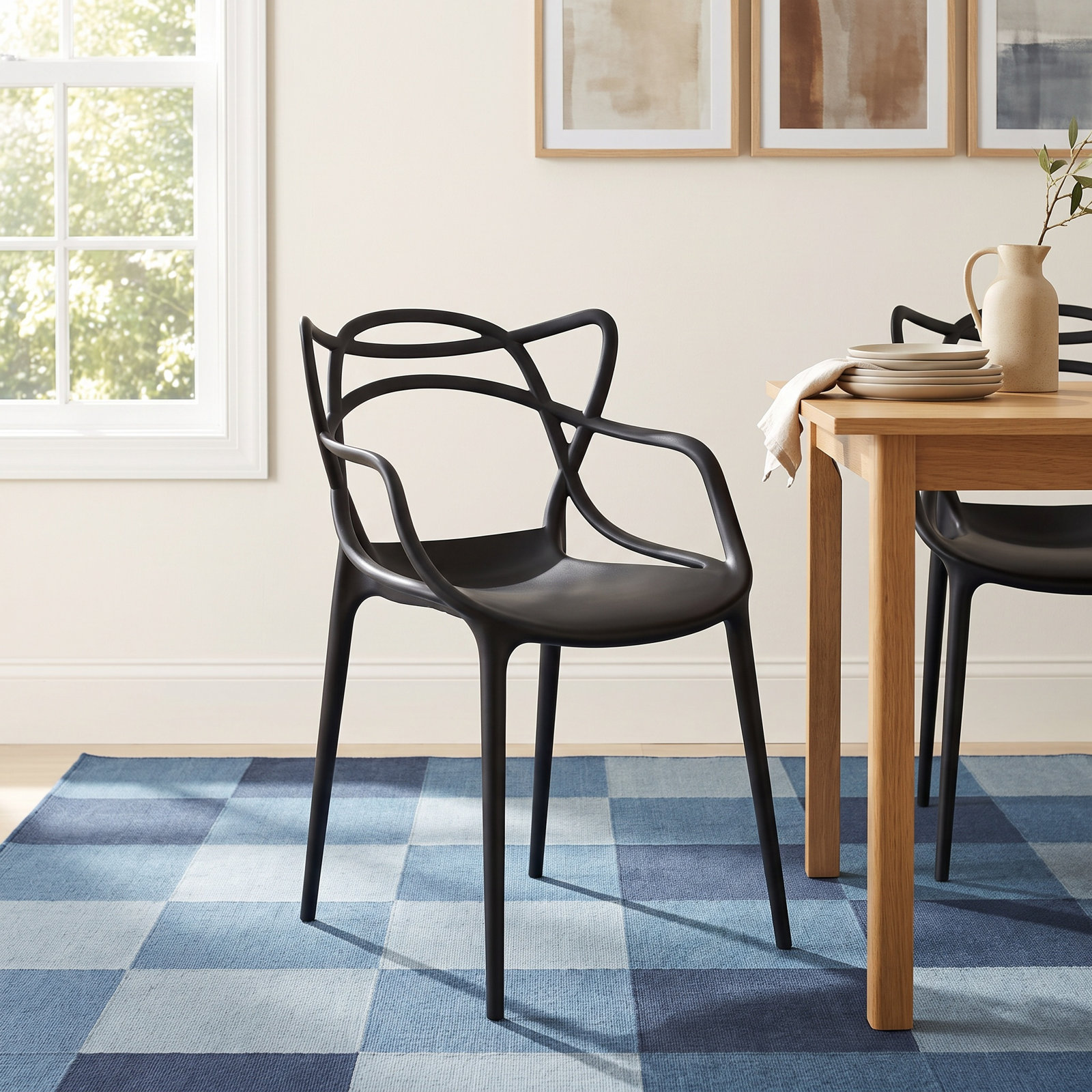 Masters Dining Armchair, Black