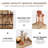 Cyprio Wood 3 Compartment Makeup Organizer