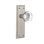 New York Plate with Round Clear Crystal Door Knob