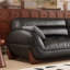 Canapé modulaire noir en cuir véritable-729291795-729291797