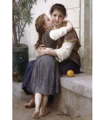 « a little out » par william-adolphe bouguereau, reproduction de photo