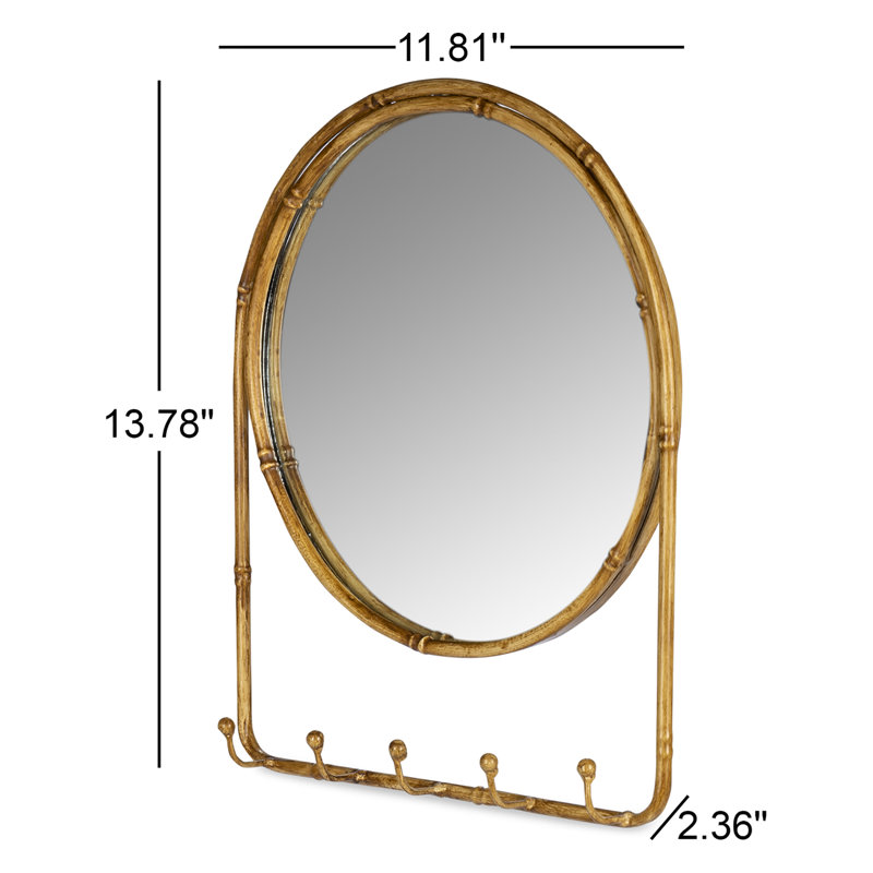 Miroir mural 13,78 po H