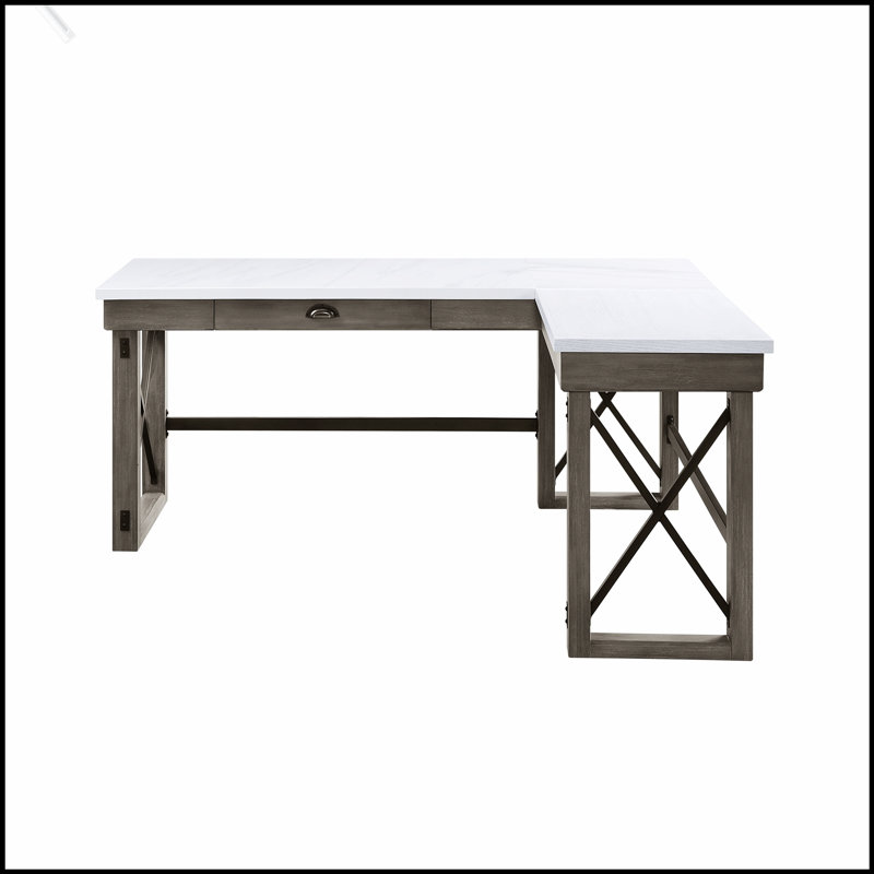 Bureau d'écriture relevable avec rangement caché et surface de travail spacieuse, parfait pour les intérieurs modernes et côtiers.