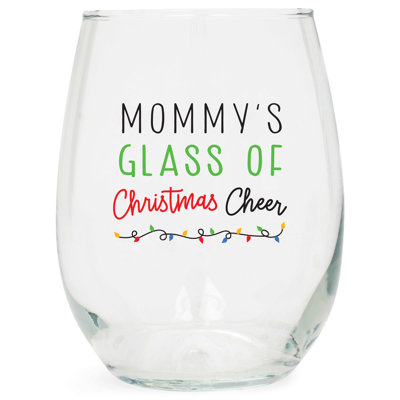 Wine Glass Mommy Glass Of Christmas