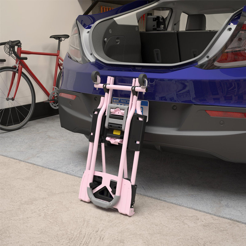 COSCO Shifter Multi-Position Folding Hand Truck and Cart, Black / Pink