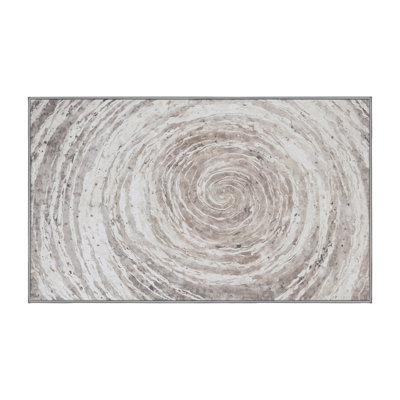 Machine Washable Gray Area Rug