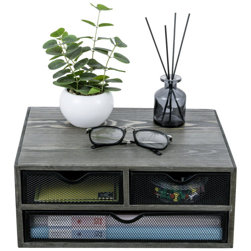 Metal Stackable Desk Organiser with Drawers