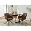 Table de salle à manger carrée extensible avec pieds en métal, table de cuisine moderne pour gagner de l'espace-1219851113-1219851114