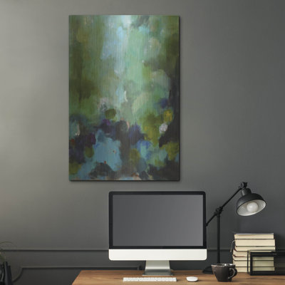 Mur en métal Wrought Studio ™ «Green II» par Solveiga