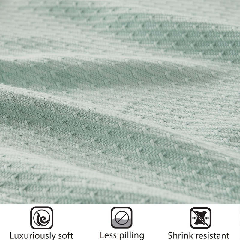 Couverture chauffante moelleuse, Double, Écume de mer