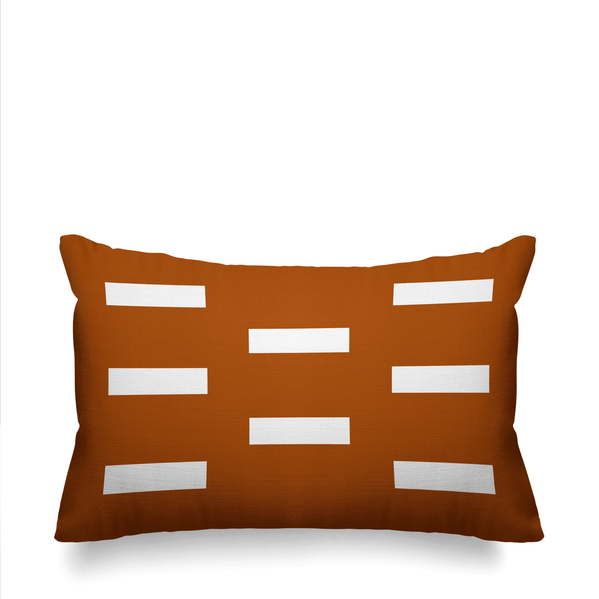 Luella Geometric Indoor/Outdoor Throw Pillow, Burnt Orange