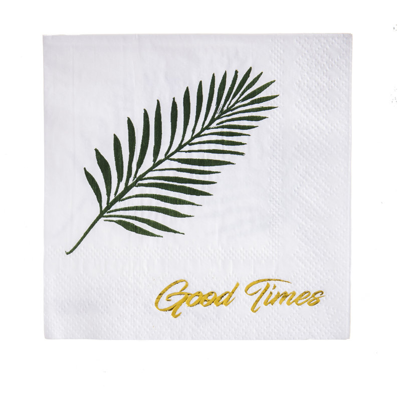 Serviettes de papier good times 5" jetables