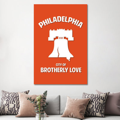City of Brotherly Love 1 Piece Wrapped Canvas Wall Art