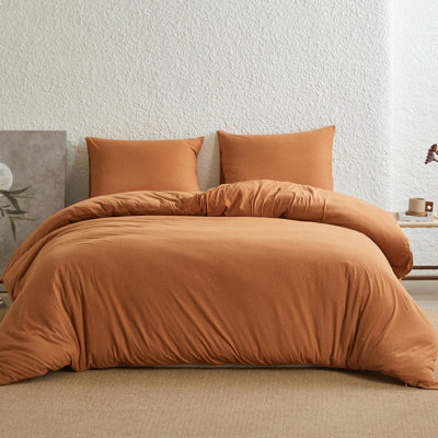 100% Jersey Knit Cotton Duvet Duvet Cover Set
