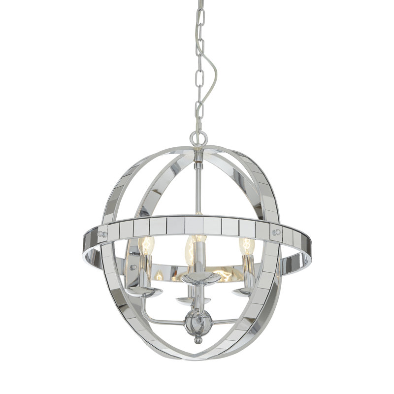Madrona 4 - Light Chrome Sphere Pendant