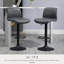 Locrian Swivel Adjustable Height Bar Stool with Steel Frame