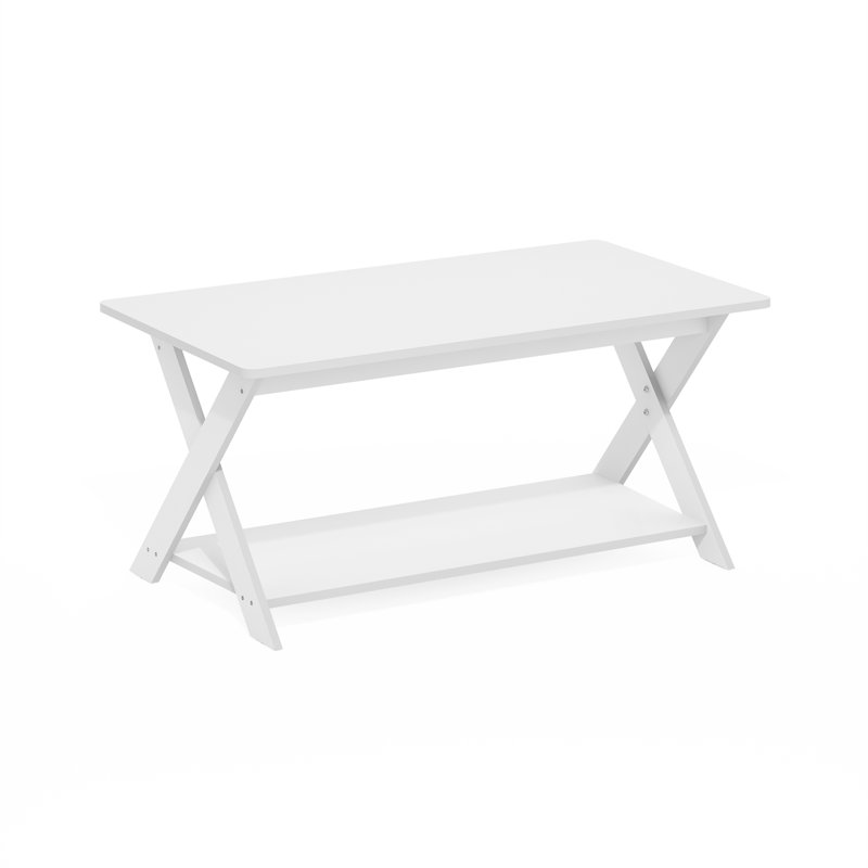 Edgartown Cross Legs Coffee Table with Storage