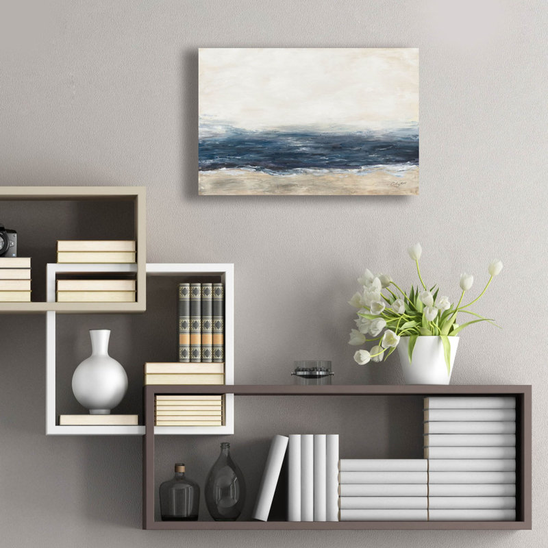 Art mural en verre épique «Sea Mood» par Courtney Prahl, 24 po x 16 po, H 16 po x l 24 po
