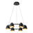 Yarrow 26-in Black Dimmable LED Chandelier