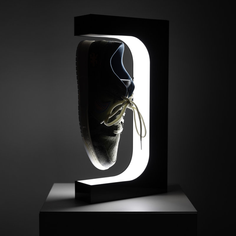 Floating Shoe Display LED Lamp, Black