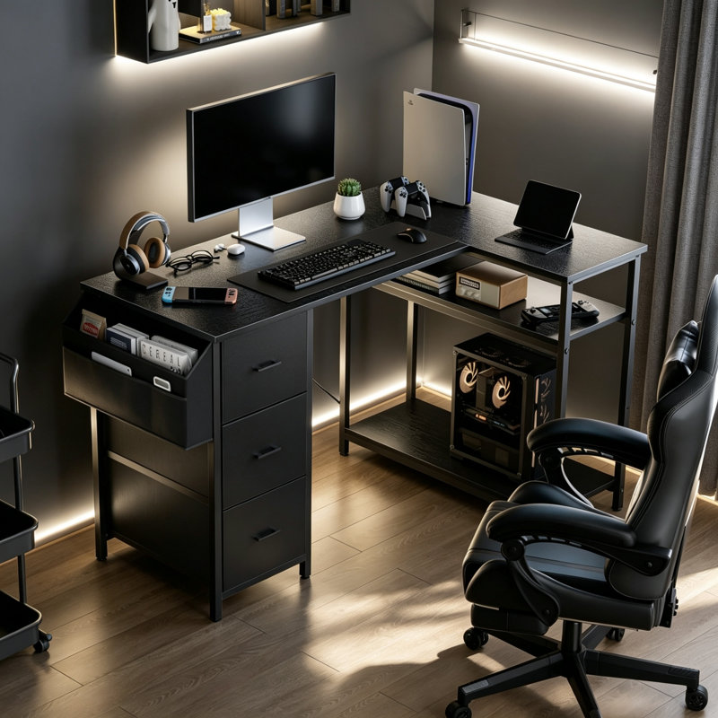 L-Shaped Computer Desk