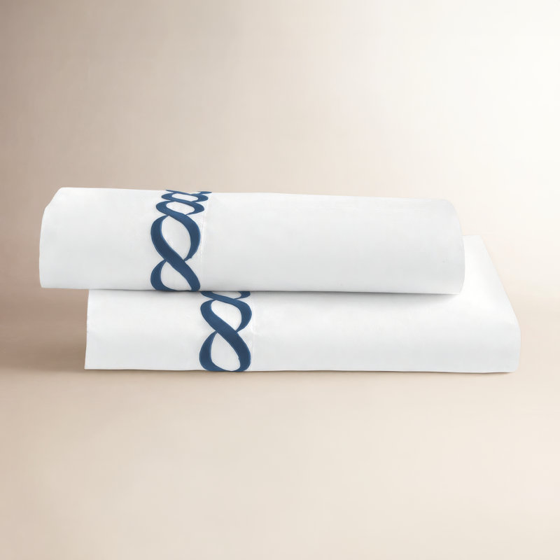 Brenna Pima Cotton Pillowcase, King, Navy
