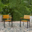 Chaise en bois et métal