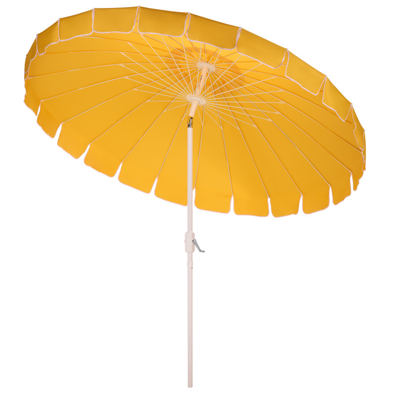 Parasol à manivelle 9 pi Panza, Jaune