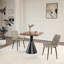 Chaises de salle à manger en cuir, chaises de cuisine en similicuir de style Mid-Century-9896388-9896393