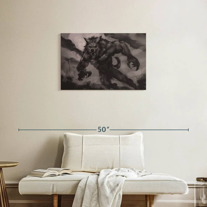 Kelan Werewolf, 20" H x 30" W