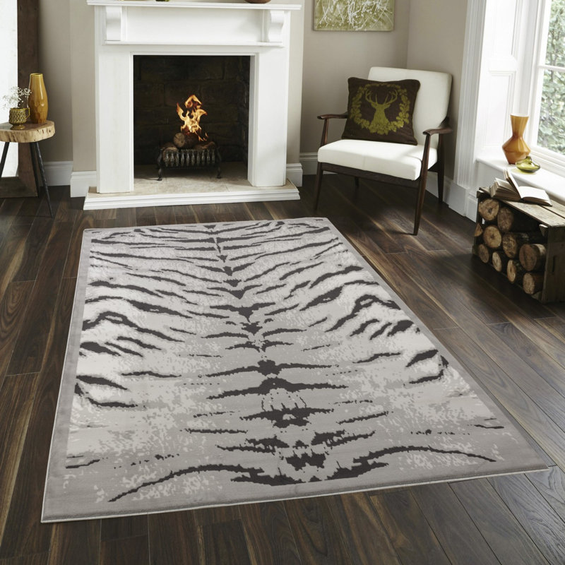 Tapis rustique moderne en polyester résistant aux taches pour les endroits très passants