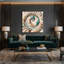 Art mural sur toile beige, collection Coastal Conch-459401383