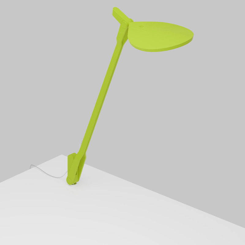 Lampe de bureau 17 po avec USB Splitty, Vert feuille mat