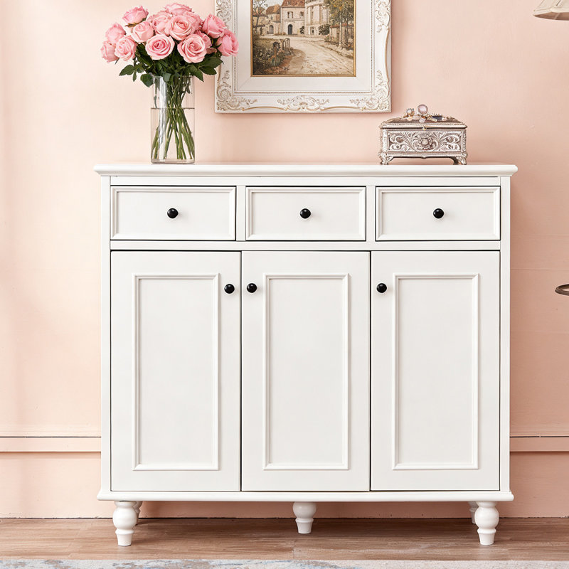 Banc de rangement blanc en bois manufacturé