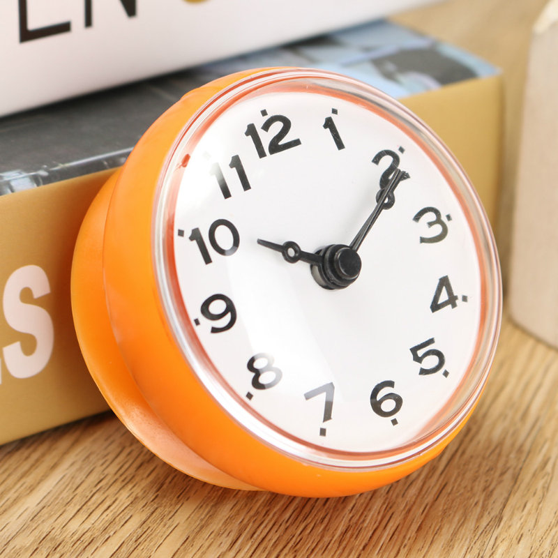 Analog Electric Tabletop Clock, Orange