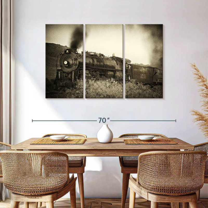 Mehar Train Arrival I, 36" H x 57" W