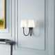 Arcus 2 Light Steel Dimmable Wallchiere