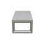 Table basse en aluminium brun - Influences de la mission, tablette inférieure - Résistant à la rouille, aux intempéries - Fonctionnel et élégant
