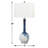 Sanremo 30 in. Blue & White Glass Table Lamp