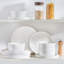 12-Piecee Porcelain Dinnerware Set, Dinner Plate, Dessert Plate And Bowl Set For 4 Person, Plain White-1976025533