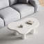 Table basse 46,06 po Cloud, jolie table basse crème avec 4 pieds massifs, table centrale moderne en carton pour le salon, bureau personnel, table à thé Funky Minimalist (blanc)-181879454