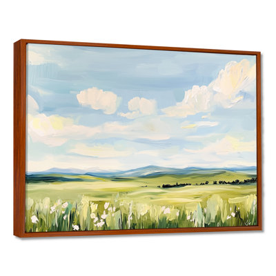 Impression sur toile «Big Sky Horizon Meadows I - Montana»