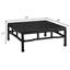 Table basse carrée noire en bois