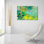  «The Valley» par Allayn Stevens, art mural en verre acrylique, 36 po x 24 po