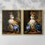 ANIMALS Series CCV - reproduction encadrée de qualité supérieure - prête à être accrochée - aucun clou requis - aucun clou requis-871361510-871361509