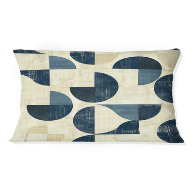 Coussin lombaire ivoire Midcentury Shapes VII - Midcentury
