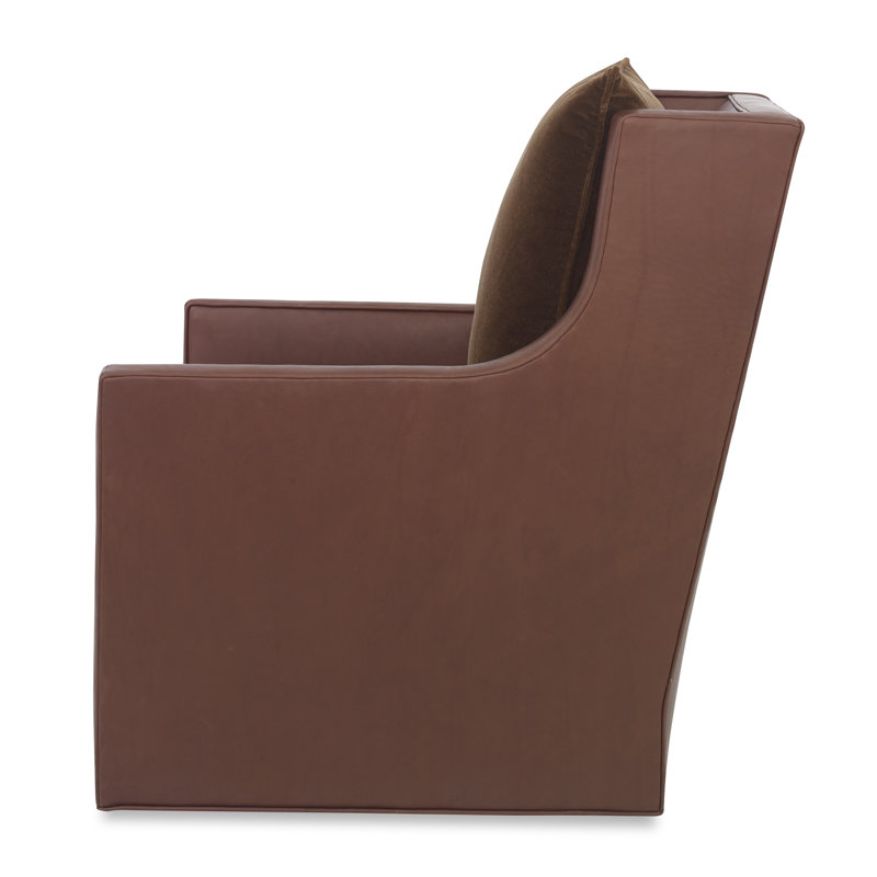 Callum Swivel Armchair, Margaret Lipstick Polyester Blend