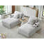 Chaise longue double en velours côtelé-1577590662