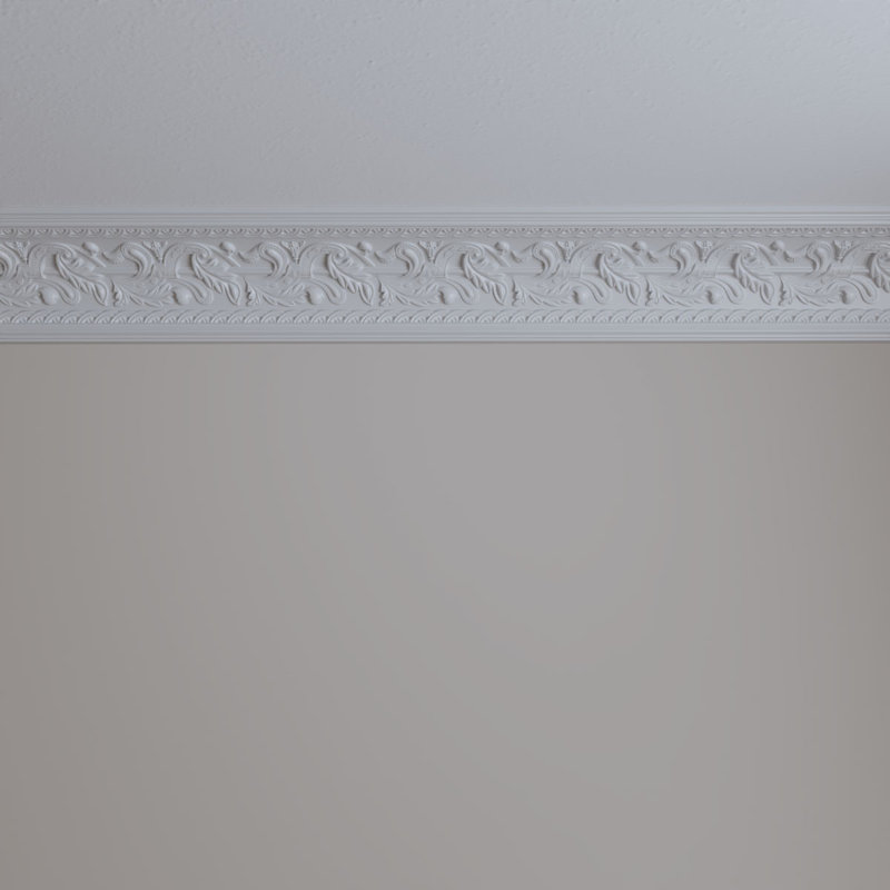Kinsley 94.5" White Polyurethane Crown Moulding
